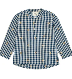 Flöss Skjorter*Skjorte - Olivian - Bee blue check