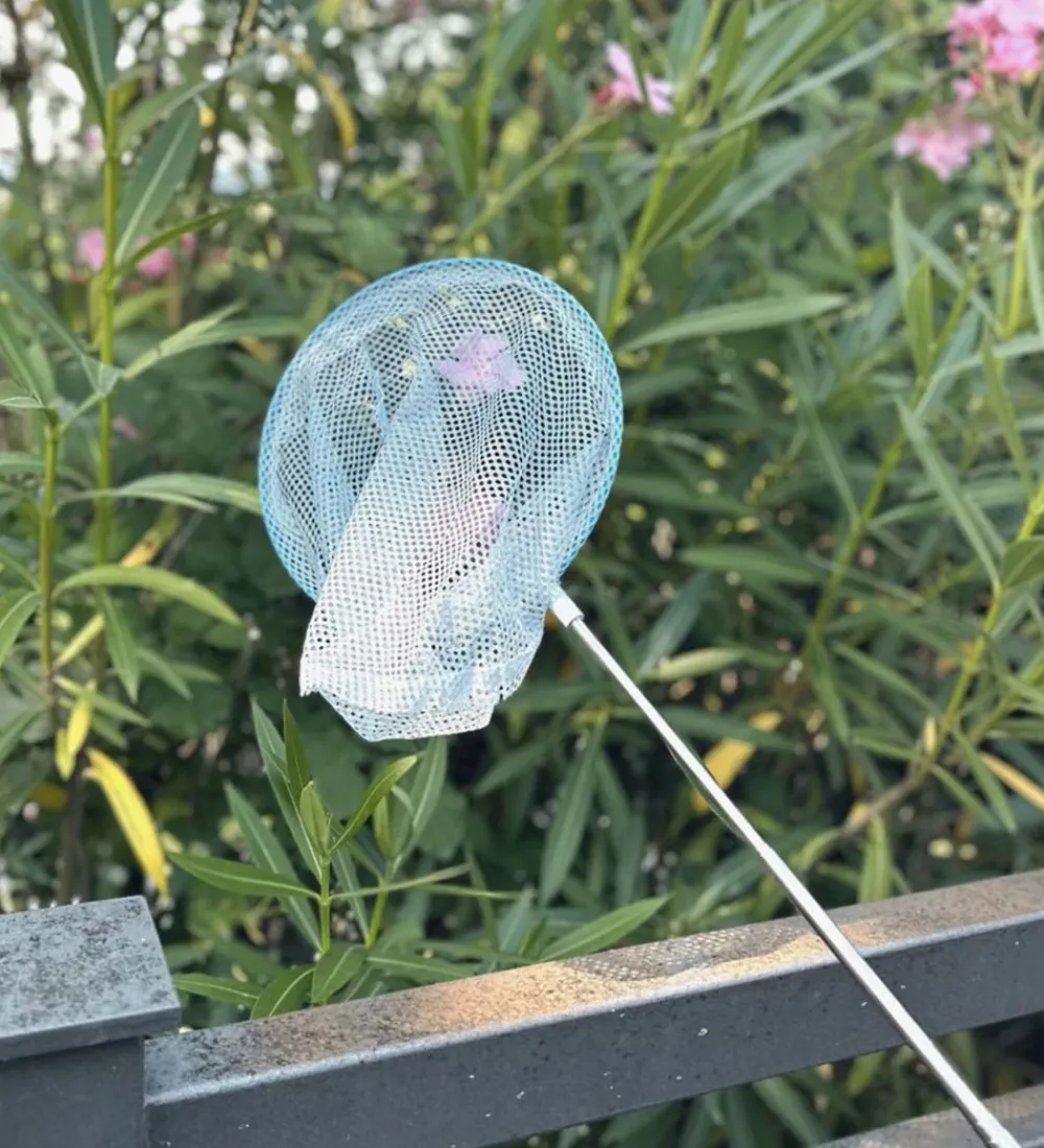 Strandlegetøj-Follow the Duck Net - Telescopic Net - Dusty Blue