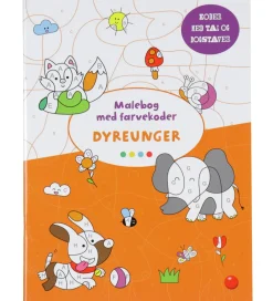 Forlaget Bolden Malebog*Malebog m. Farvekoder - Dyreunger
