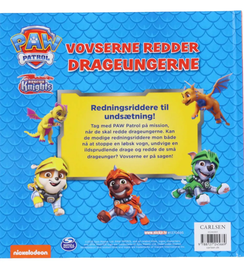 Bøger-Forlaget Carlsen Bog - Vovserne Redder Drageungerne - Paw Patrol