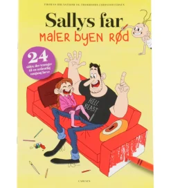 Forlaget Carlsen Malebog|Kreativ Leg*Malebog - Sallys Far Maler Byen Rød