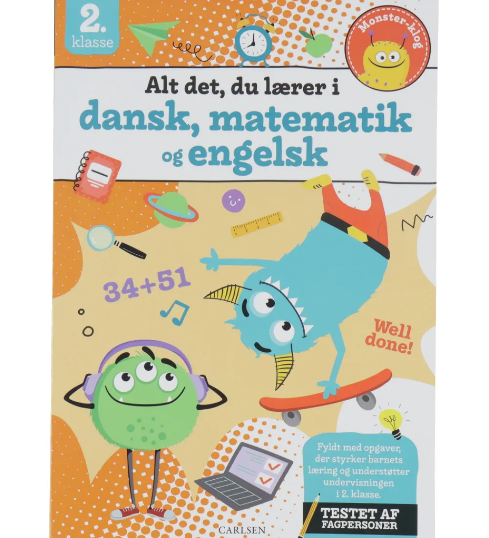 Læringsbøger-Forlaget Carlsen Opgavebog - Alt det du lærer i Dansk, Matematik