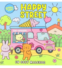 Malebog-Forlaget Tukan Malebog - Cozy Time - Sunny Vibes: Happy Street