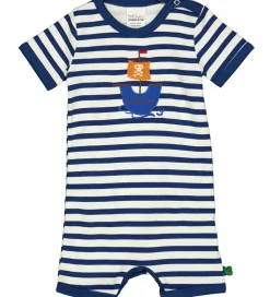 Sommerdragter-Freds World Sommerdragt - Stripe applique - Almond/ Navy
