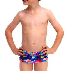 Svømmetøj|Svømning-Funkita Badebukser - Printed Trunks - UV50+ - Wet Wave