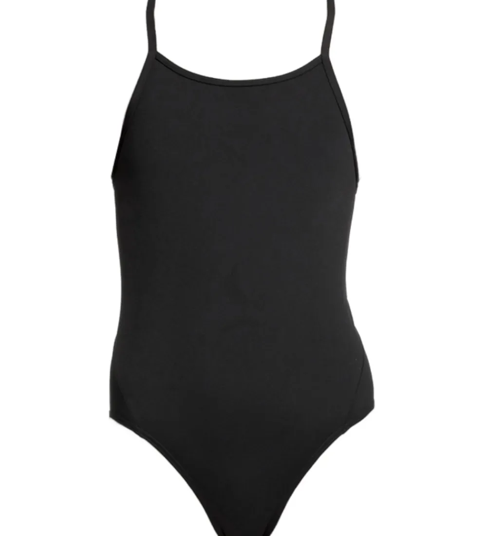 Svømmetøj|Svømning-Funkita Badedragt - Diamond Back - UV50+ - Still Black