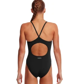 Svømmetøj|Svømning-Funkita Badedragt - Diamond Back - UV50+ - Still Black
