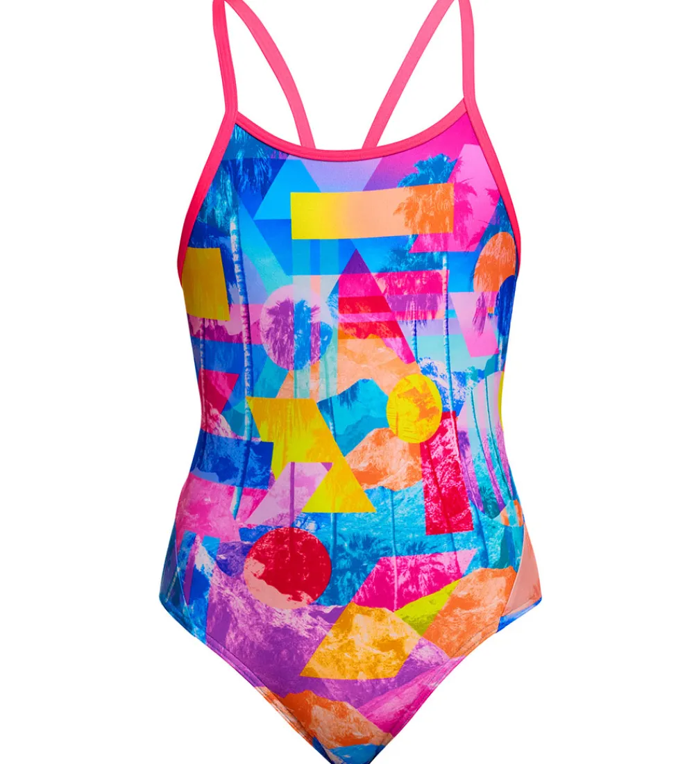 Svømmetøj|Svømning-Funkita Badedragt - Diamond Back - UV50+ - Pixel Paradise