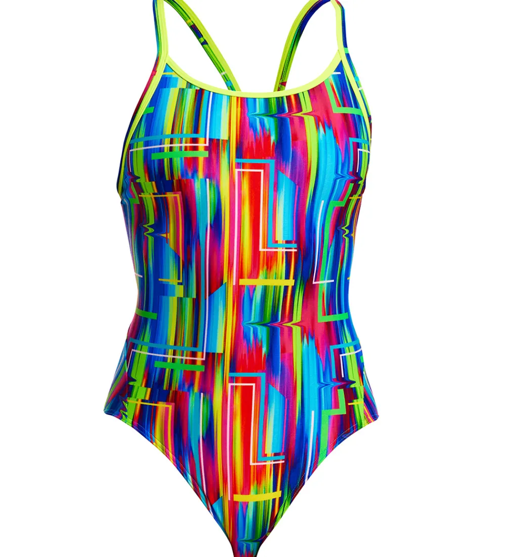 Svømmetøj*Funkita Badedragt - Diamond Back - UV50+ - The Glitch