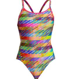 Svømmetøj-Funkita Badedragt - Diamond Back - UV50+ - Static Stack