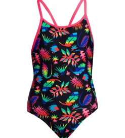 Svømmetøj|Svømning-Funkita Badedragt - Diamond Back - UV50+ - Lost Leaf