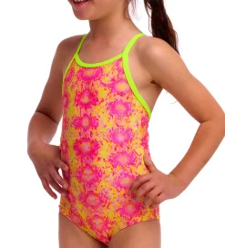 Svømmetøj|Svømning-Funkita Badedragt - Printed One Piece - UV50+ - Poison Pink