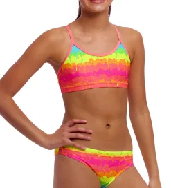 Funkita Svømmetøj|Svømning*Bikini - Racerback - UV50+ - Melting Mayhem