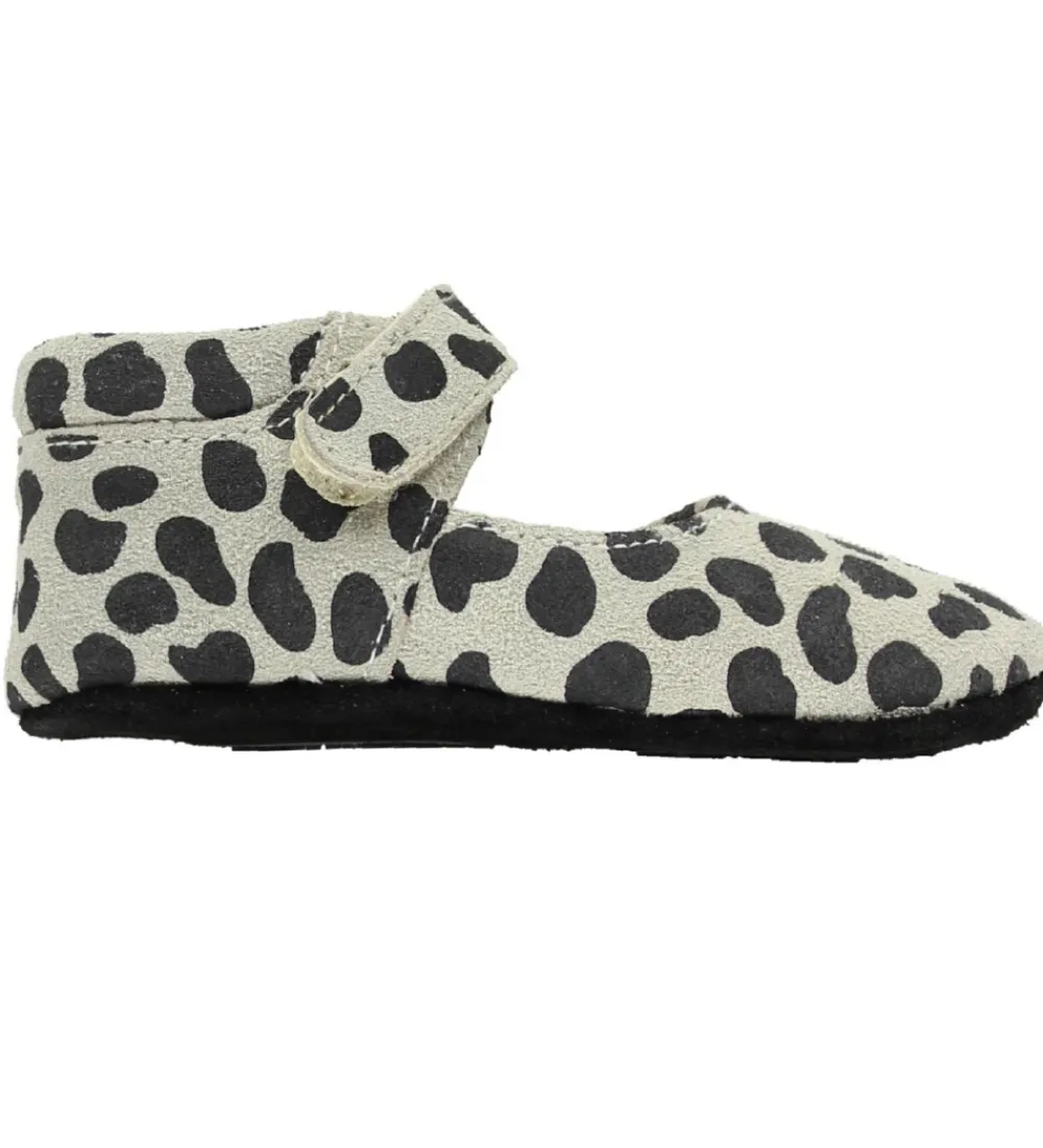 Fuzzies Skindfutter*Ballerina Hjemmesko - Puk - Dalmatinerprint