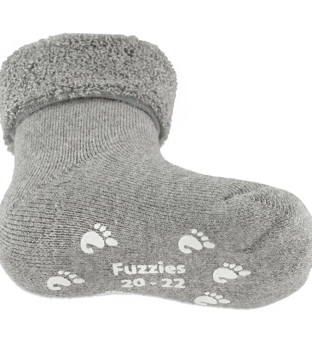 Strømper-Fuzzies Skridsikre Strømper - Lysegrå