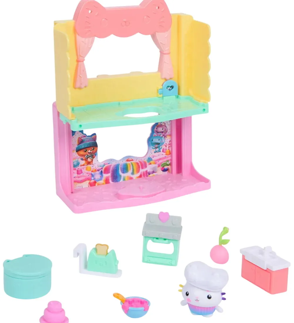 Figurer-Gabby's Dollhouse Legetøj - Potal Rooms - Cakey's Sprinkle Cake-