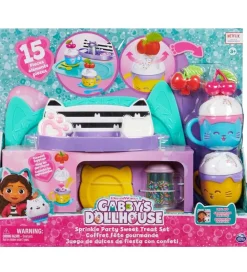 Legemad-Gabby's Dollhouse Sæt - 15 Dele - Sprinkle Party Sweet Treat Set