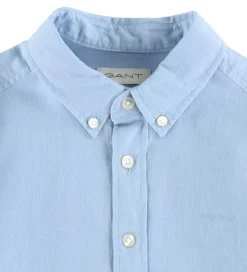 Konfirmationstøj-GANT Skjorte - Hør/Bomuld - Fresh Blue