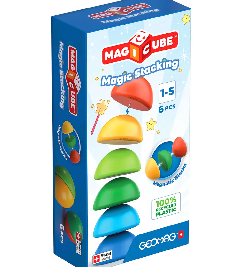 Geomag Magnetlegetøj*Magnetlegetøj - Magic Stacking - 6 Dele