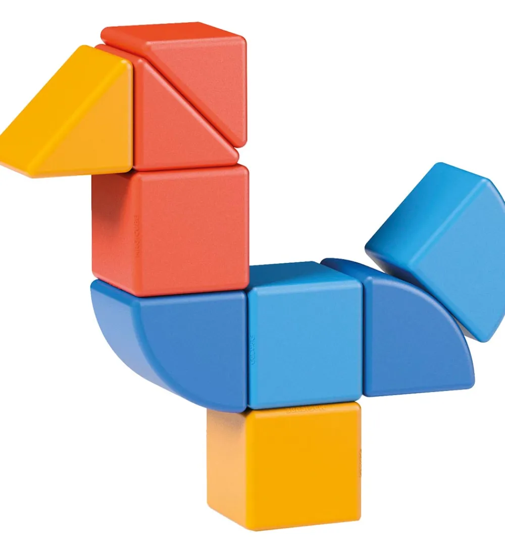 Geomag Magnetlegetøj*Magnetsæt - Magicube Shapes Animal Recycled - 9 Dele
