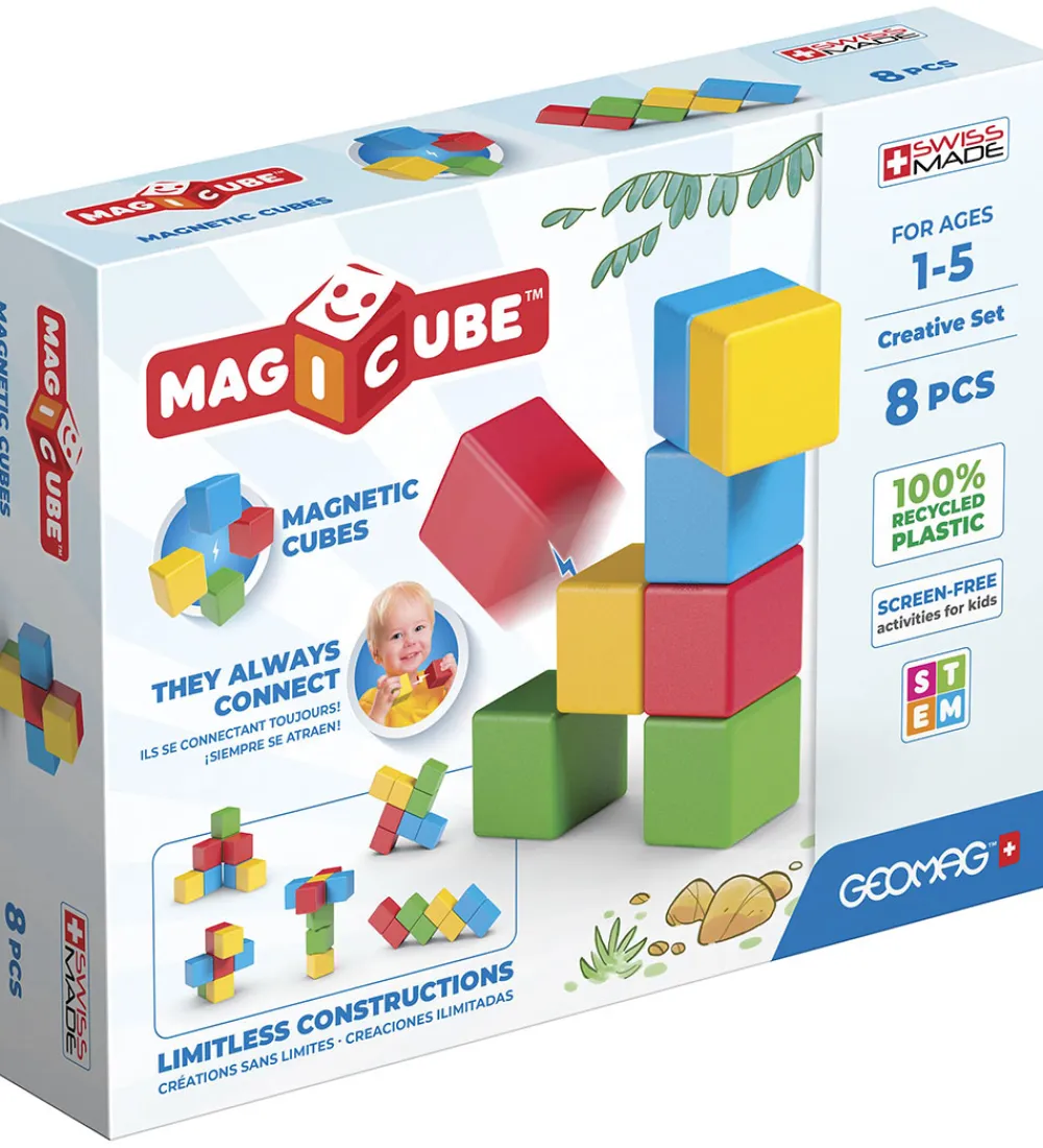 Geomag Magnetlegetøj*Magnetsæt - Magicube Creative Set - 8 Dele