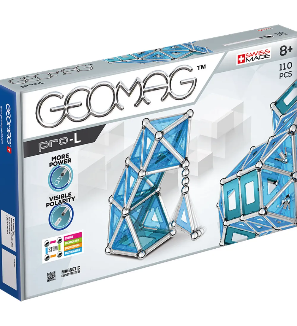 Geomag Magnetlegetøj*Magnetsæt - Pro-L Panels - 110 Dele
