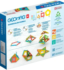 Magnetlegetøj-Geomag Magnetsæt - Supercolor Panels Recycled - 52 Dele