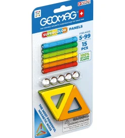 Geomag Magnetlegetøj*Magnetsæt - Supercolor Panels Recycled - 15 Dele