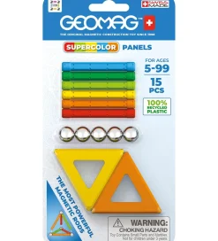 Geomag Magnetlegetøj*Magnetsæt - Supercolor Panels Recycled - 15 Dele