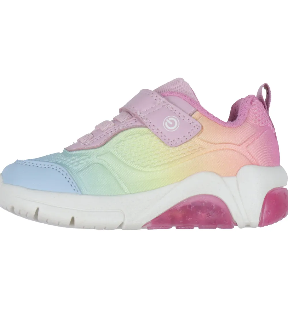 Blinkesko-Geox Blinkesko - J Fadinlight - Pink/Multicolour