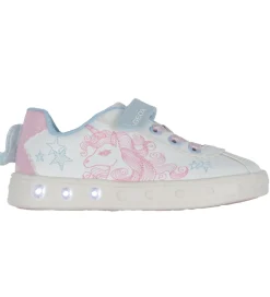 Blinkesko-Geox Blinkesko - J Skylin - Hvid/Pink