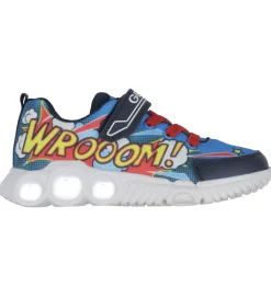Blinkesko-Geox Blinkesko - J Wroom - Royal/Red