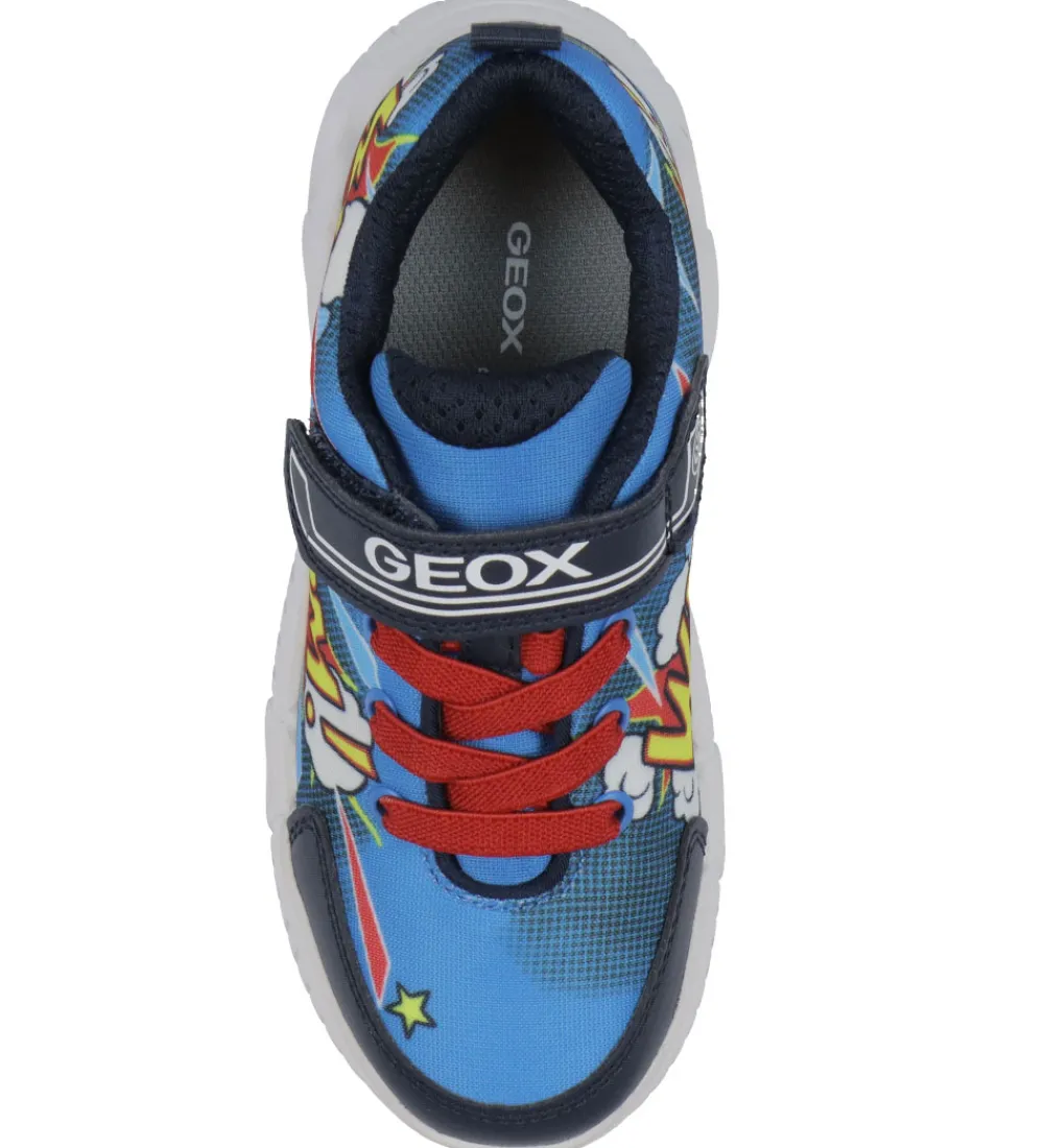 Blinkesko-Geox Blinkesko - J Wroom - Royal/Red