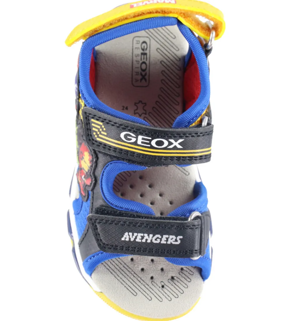 Geox Blinkesko*Sandaler m. Lys - Android - Black/Royal