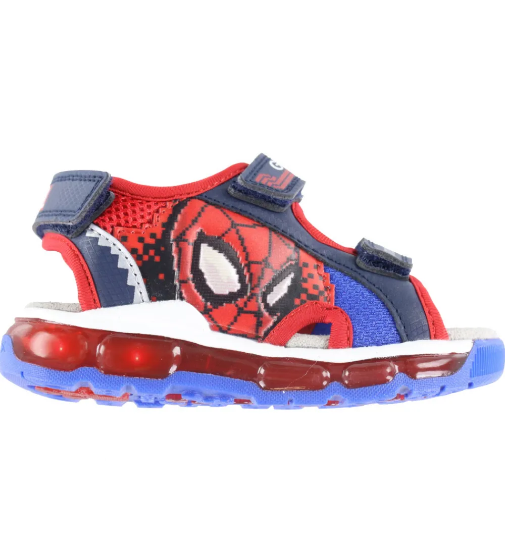 Blinkesko-Geox Sandaler m. Lys - Android - Marvel Spider-Man - Navy/Red