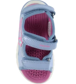 Geox Blinkesko*Sandaler m. lys - Ciberdron - Sky/Fuchsia