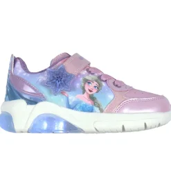 Børnesko Og Babysko|Blinkesko-Geox Sko m. Lys - Fadinlight - Pink m. Elsa