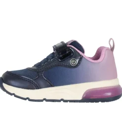 Geox Blinkesko*Sko m. Lys - Spaceclub - Ønsket - Navy/Lavender