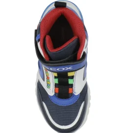 Geox Blinkesko*Støvler m. Lys - J Ciberdron - Super Mario - Navy/Royal