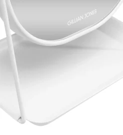 Gillian Jones Spejle*Bordspejl - Oval - Forstørrelse/Bakke - Hvid