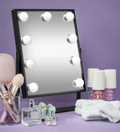 Gillian Jones Spejle*Makeupspejl - 9 LED/Touch - Sort