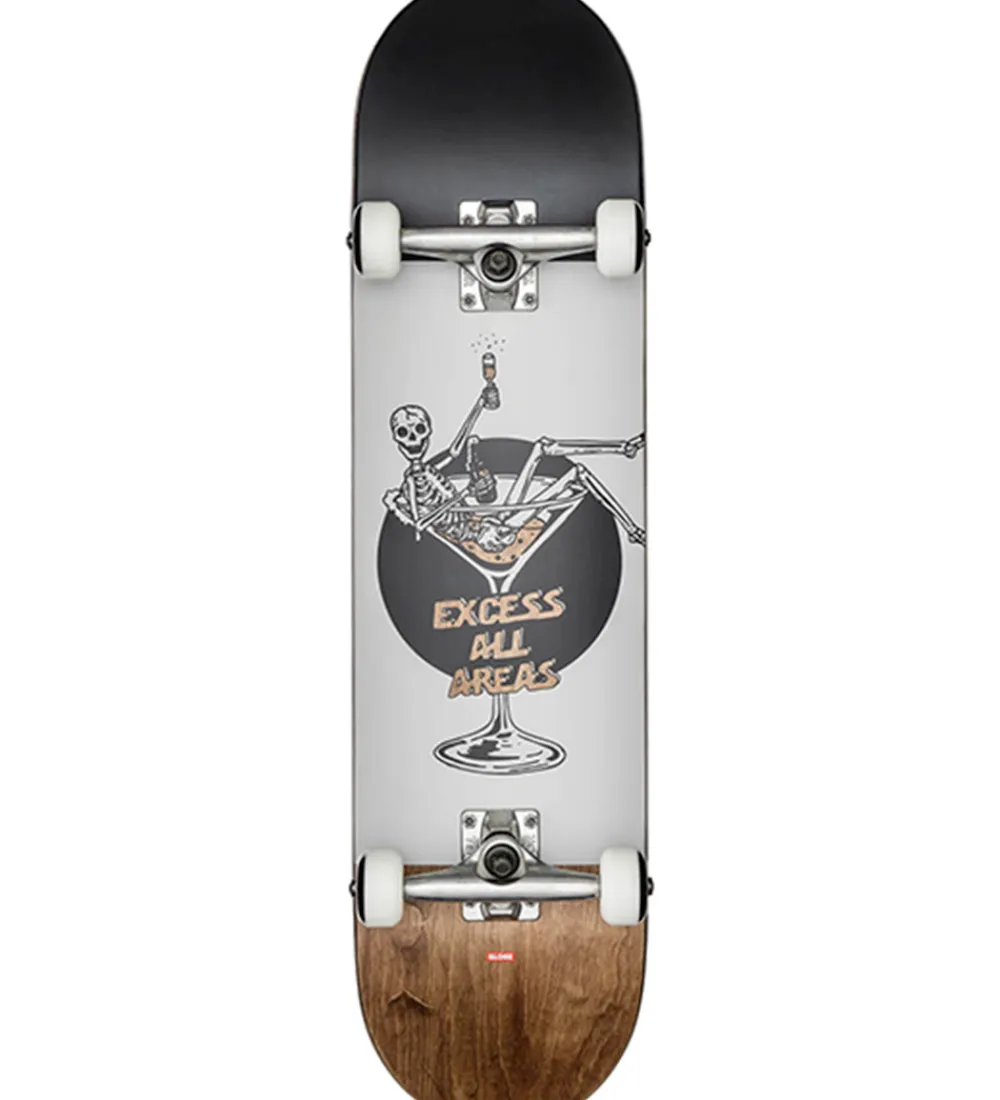 Skateboards|Skate-Globe Skateboard - 8'' - G1 Excess - Hvid/Brun