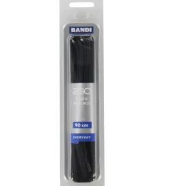 Snørebånd-2GO Elastiske Snørebånd - 90 cm - 1 Par - Sort