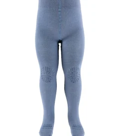 GoBabyGo Strømpebukser*Kravlestrømpebukser - Noos - Uld - Stone Blue