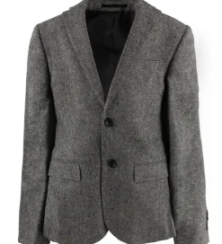 Jakkesæt Og Blazers-Grunt Blazer - Uld/Polyester - Salt & Pepper