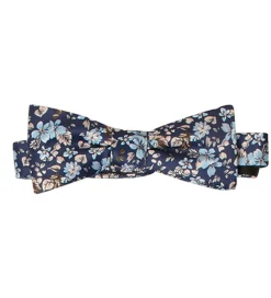 Slips Og Butterfly|Jakkesæt Og Blazers-Grunt Butterfly m. Lommetørklæde - Our Flower - Navy Flower