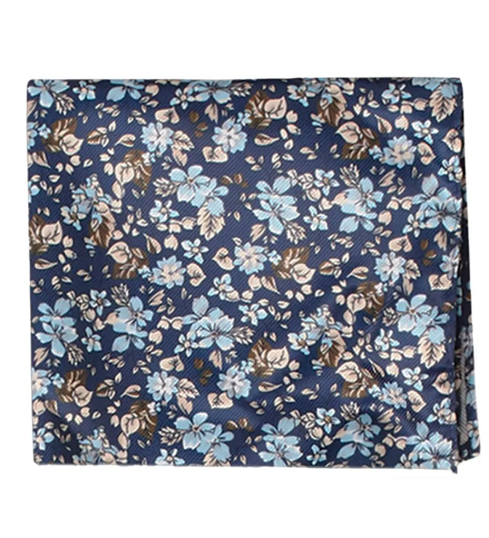 Slips Og Butterfly|Jakkesæt Og Blazers-Grunt Butterfly m. Lommetørklæde - Our Flower - Navy Flower
