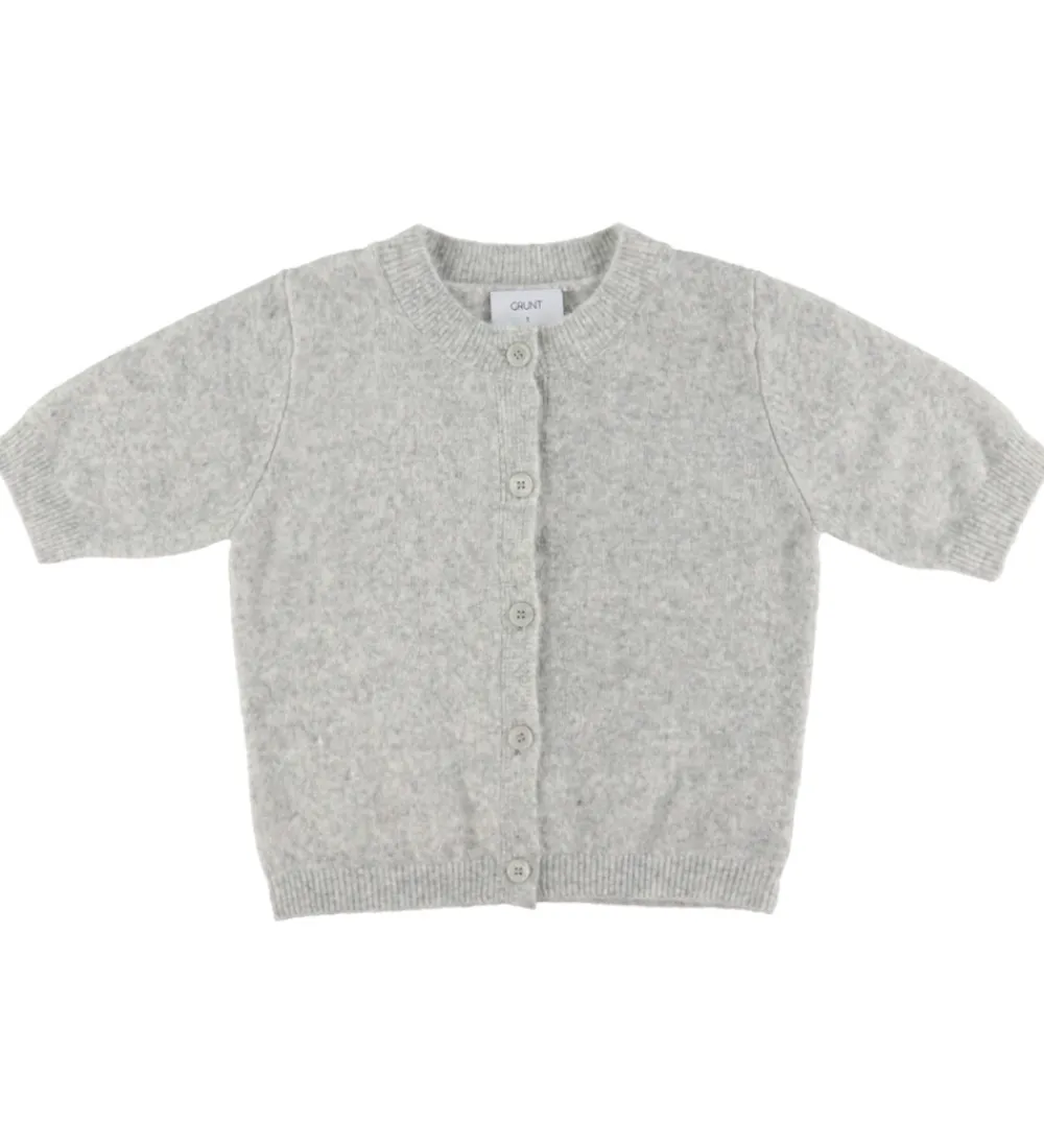 Striktrøjer-Grunt Cardigan - Strik - GrIsa - Grå