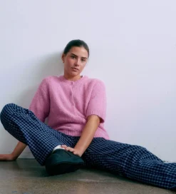 Striktrøjer-Grunt Cardigan - Strik - GrEvissa - Rose