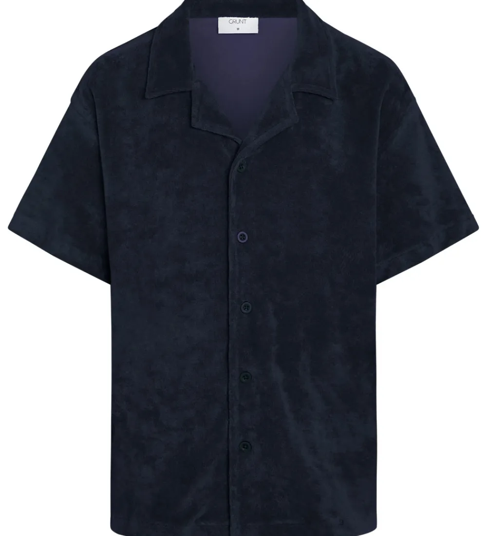 Konfirmationstøj-Grunt Skjorte - GRAugust Terry - Navy